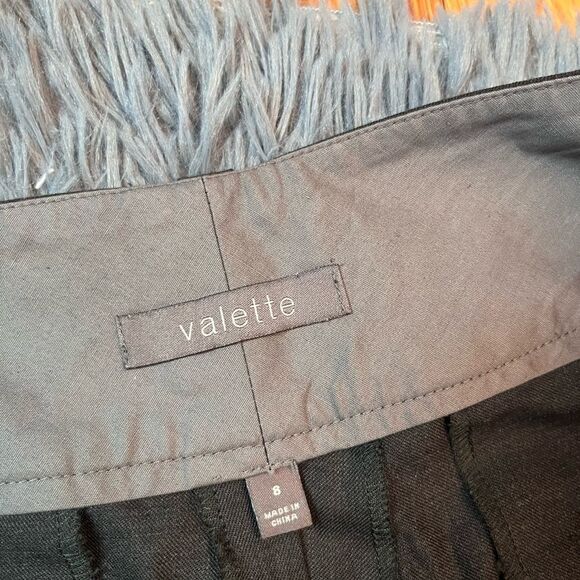 Valette Gray Wool Culotte Pants Cropped Size 8 - Picture 2 of 6